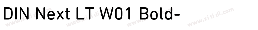 DIN Next LT W01 Bold字体转换
